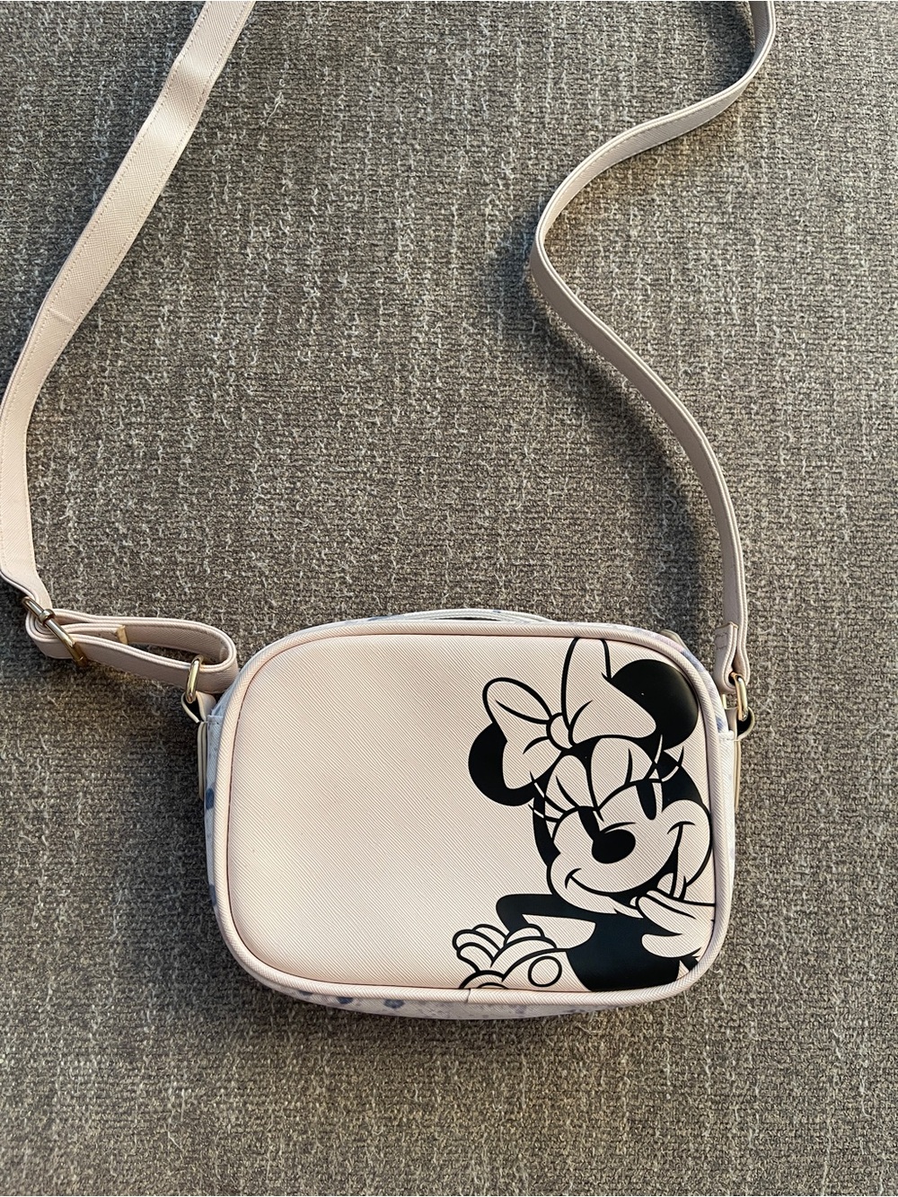 Disney Women Bags Pale Pink Minnie Mouse Crossbody Bag